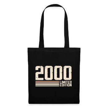 2000 Vintage 2000 Birthday 2000 Retro 2000 - Tote Bag - black - Front