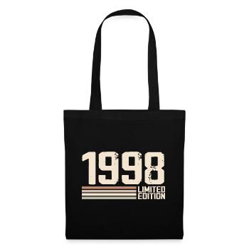 1998 Vintage 1998 Birthday 1998 Retro 1998 - Tote Bag - black - Front