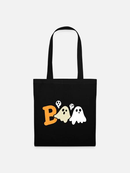 Geister Halloweenkostüm - Stoffbeutel - Schwarz