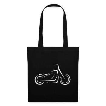 Motorcycle Lines Chopper - Illustration for Bikers - Tote Bag - black - Front