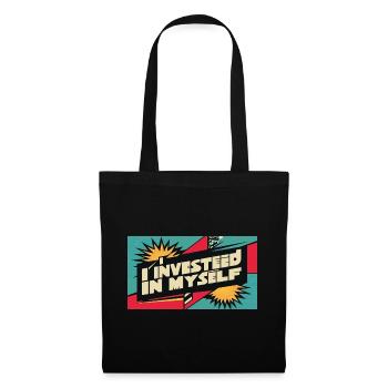 I Invest in Myself – Motivation et Succès Person - Sac en tissu - noir - Devant