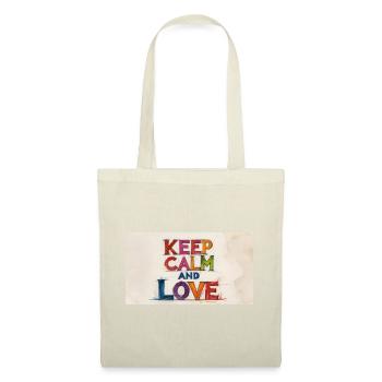 Retro Colorful Keep Calm and Love - Tote Bag - nature - Front