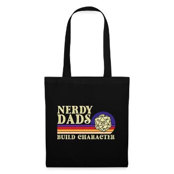 Nerdy Dads Build Character RPG Tabletop Geek Life - Tote Bag - black - Front