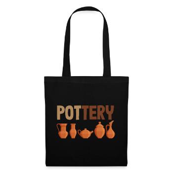 Amateurs de céramique : art de la poterie élégante - Sac en tissu - noir - Devant