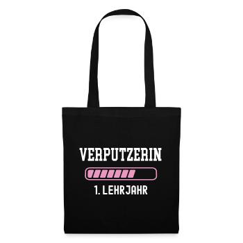 Apprentissage de plâtrier 1 an d’apprentissage plâtrier - Sac en tissu - noir - Devant