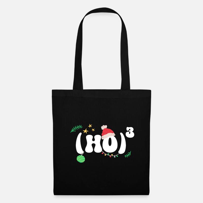 (HO)3 - Hohoho - Weihnachten Mathe - Stoffbeutel - Schwarz