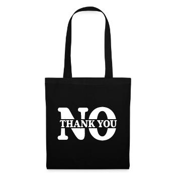 Non merci - Sac en tissu - noir - Devant