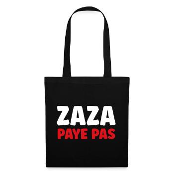 Zaza Paye Pas Typo Pop Coloré - Sac en tissu - noir - Devant