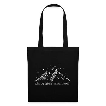Juste Une Dernière Colline Promis Cadeau Randonnée - Sac en tissu - noir - Devant
