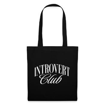 Club Introverti - Sac en tissu - noir - Devant