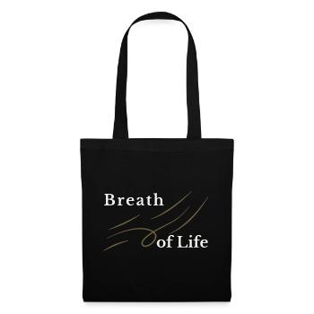Breath of Life Christliches Design – Gen 2,7 - Stoffbeutel - Schwarz - Vorne