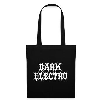 Dunkler Elektro - Stoffbeutel - Schwarz - Vorne