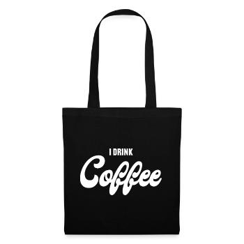 Coffee typo in black and white - Tote Bag - black - Front