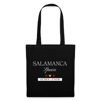 Salamanca Spanien Souvenir – Reise minimalistisch - Stoffbeutel - Schwarz - Vorne