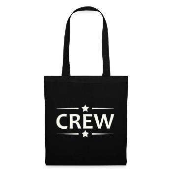 Crew Sternen Retro Badge - Stoffbeutel - Schwarz - Vorne