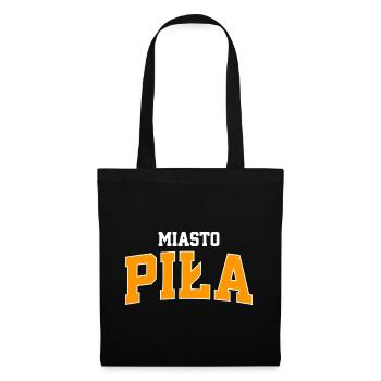 Sportlogo der Stadt Piła - Stoffbeutel - Schwarz - Vorne