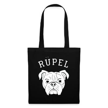 Cadeau de bulldog chien OEB EB ruffian bollerkopf - Sac en tissu - noir - Devant