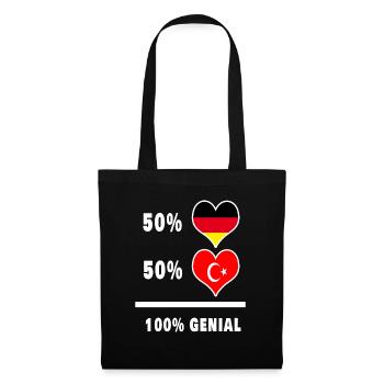 Germany and Turkey awesome / Gift - Tote Bag - black - Front