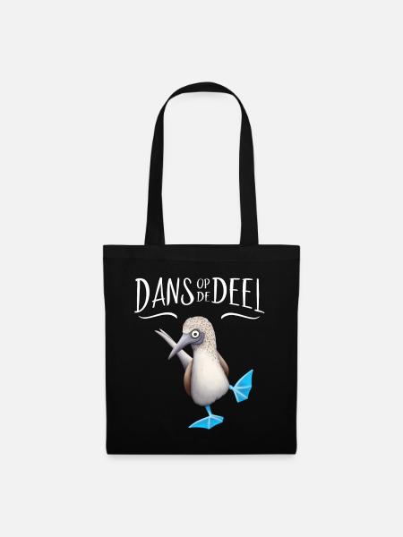 Blaufußtölpel Dans Op De Deel Norddeutsch Geschenk - Stoffbeutel - Schwarz