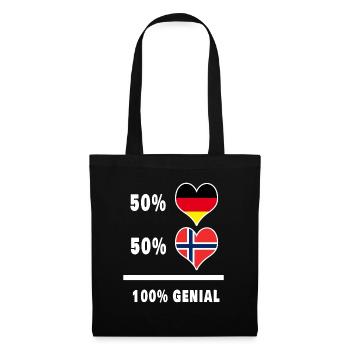 Germany and Norway Genial / Gift - Tote Bag - black - Front