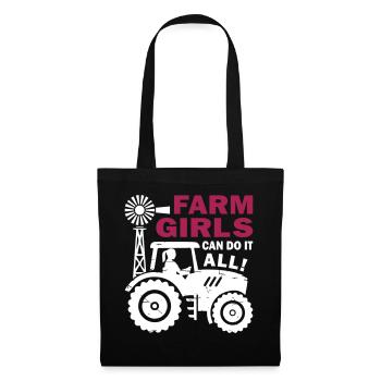 Farm Girls Can Do It All - Tote Bag - black - Front