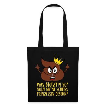 Shit Princess Crown Stinky finger shit - Tote Bag - black - Front