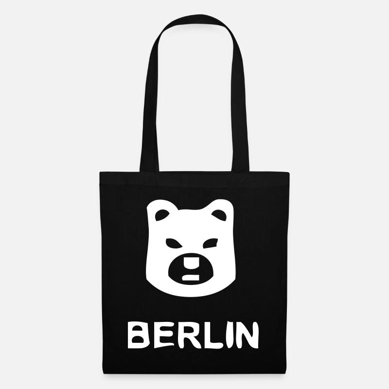 Berlin Bär - Stoffbeutel - Schwarz