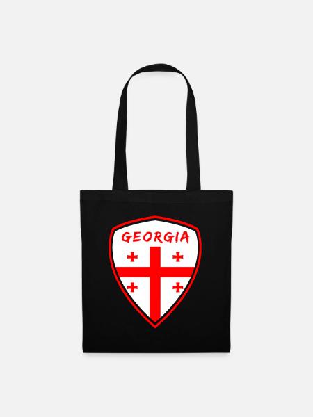 Georgien Wappen / Geschenk Tiflis - Stoffbeutel - Schwarz