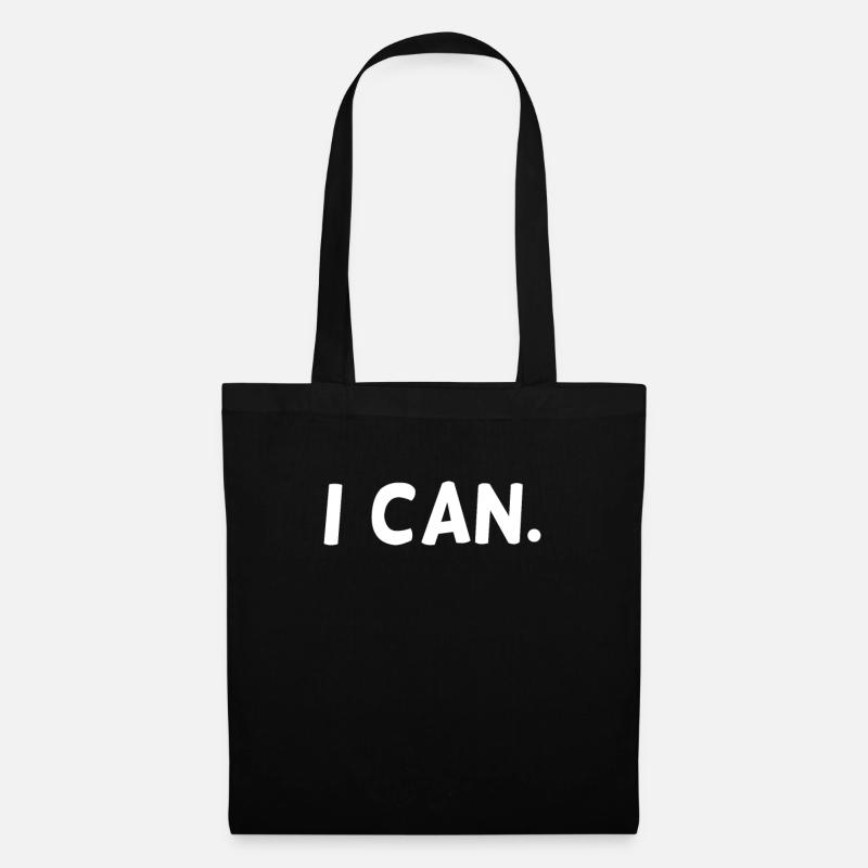 I Can - Stoffbeutel - Schwarz