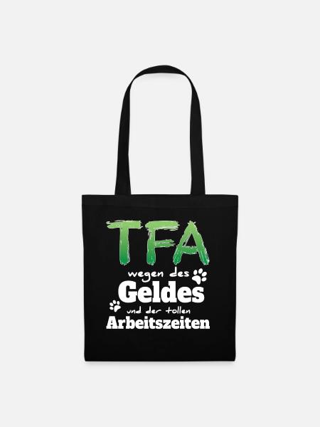 TFA Tiermedizin Leidenschaft Tierliebe Tierarzt - Stoffbeutel - Schwarz