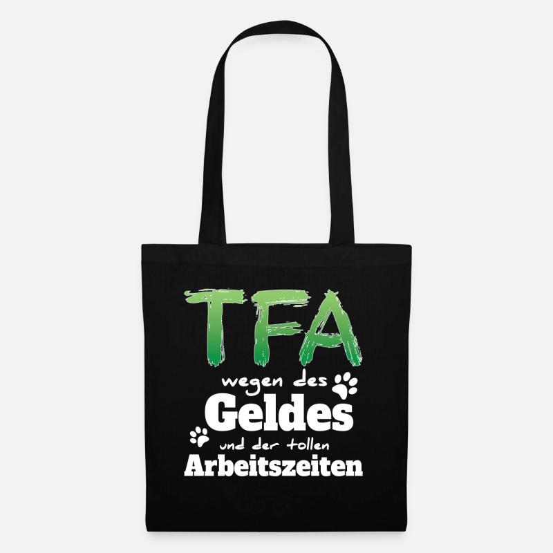 TFA Tiermedizin Leidenschaft Tierliebe Tierarzt - Stoffbeutel - Schwarz