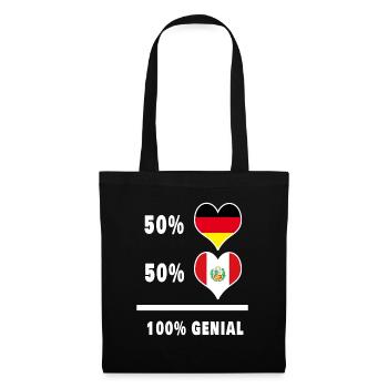 Germany and Peru Genial / Gift - Tote Bag - black - Front