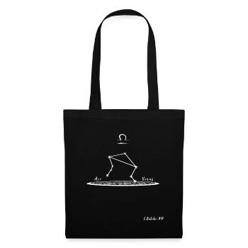 LIBRA - Theme and Constellation - Sac en tissu - noir - Devant