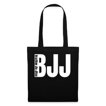 Signe brésilien de Jiu-Jitsu BJJ - Sac en tissu - noir - Devant