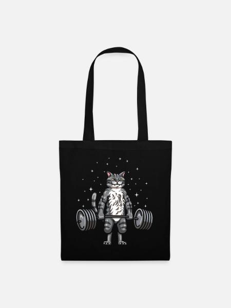 Powerlifter Strongman - Stoffbeutel - Schwarz