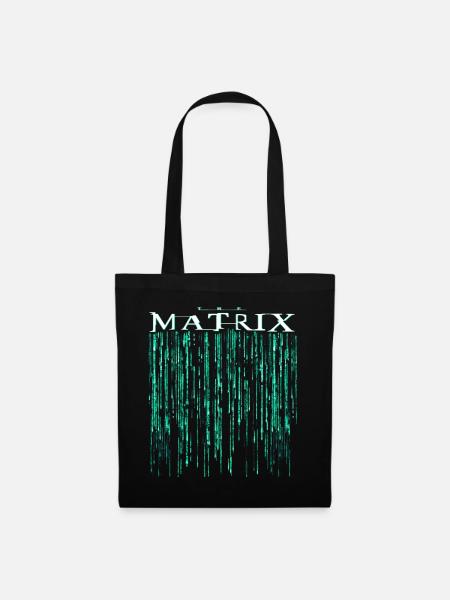The Matrix Film Code Logo - Stoffbeutel - Schwarz