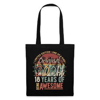 18 birthday 2004 vintage vintage birthday - Tote Bag - black - Front
