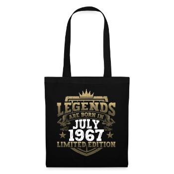 Légende Juillet 1967 55ème Anniversaire Cadeau Hommes - Sac en tissu - noir - Devant