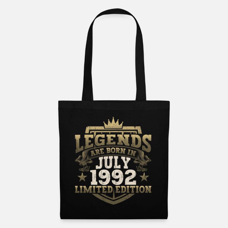 Legende Juli 1992 30. Geburtstag Geschenk Herren - Stoffbeutel - Schwarz
