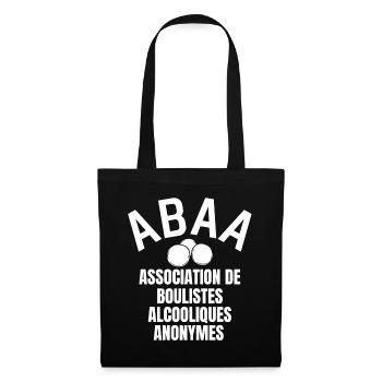 pétanque, fan de pétanque, bouliste - Sac en tissu - noir - Devant