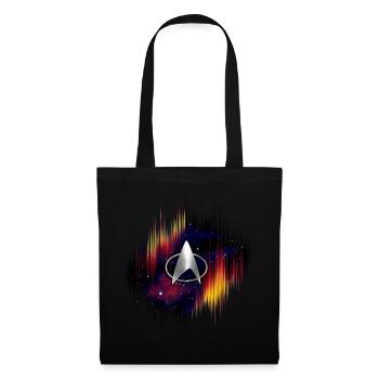 Star Trek La Nouvelle Génération Logo En Argent - Sac en tissu - noir - Devant