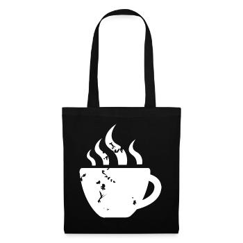 coffee coffee mug retro vintage café icon icon - Tote Bag - black - Front
