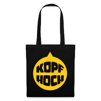Kopf Hoch (Dreckiger-Hals-Edition) - Stoffbeutel - Schwarz - Vorne