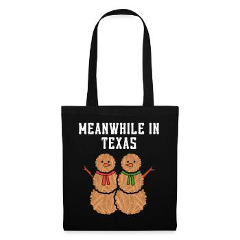 Weihnachten Winter Texas Design für stolze Texaner - Stoffbeutel - Schwarz - Vorne