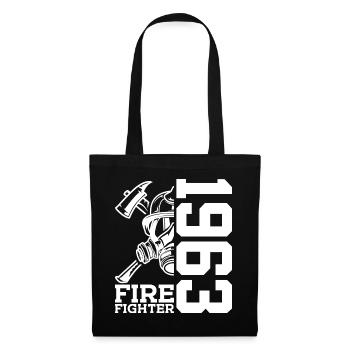 63E ANNIVERSAIRE BRIGADE DES POMPIERS 1963 - Sac en tissu - noir - Devant
