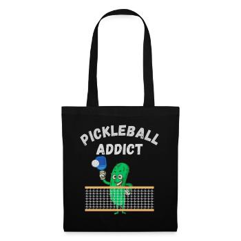 Pickleball Süchtig - Stoffbeutel - Schwarz - Vorne