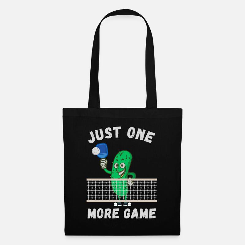 Pickleball - Just one more game - Tote Bag - black