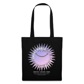 SmileyWorld Smiling Sun In Purple - Tote Bag - black - Front