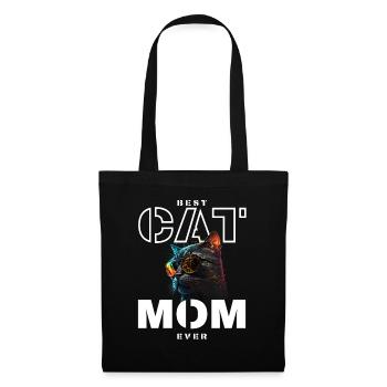 Best Neon Cat Mom - Tote Bag - black - Front