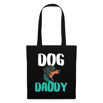 Buntes Papa-Dog-Diagramm - Stoffbeutel - Schwarz - Vorne